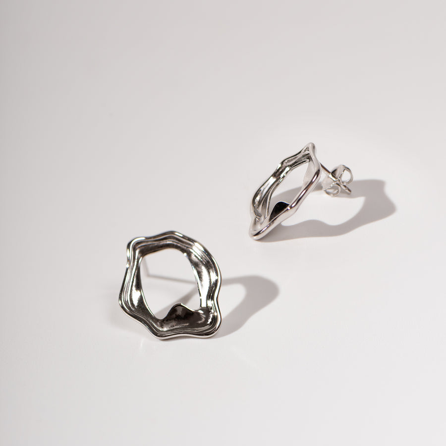 Sterling Silver Flow Earrings