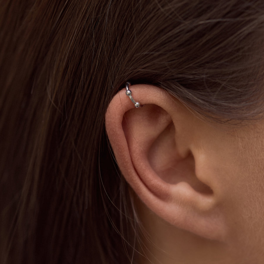 Sterling Silver Helix Cuff