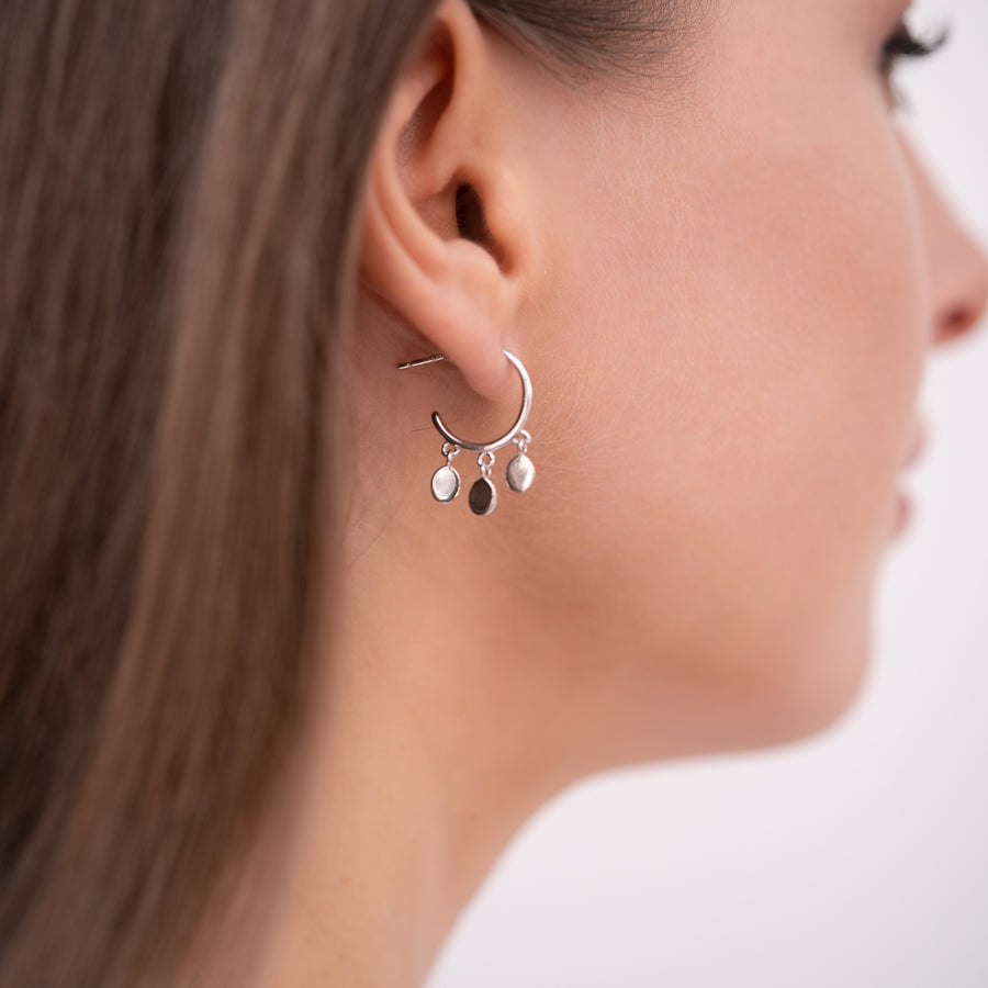 Sterling Silver Dangling Earrings