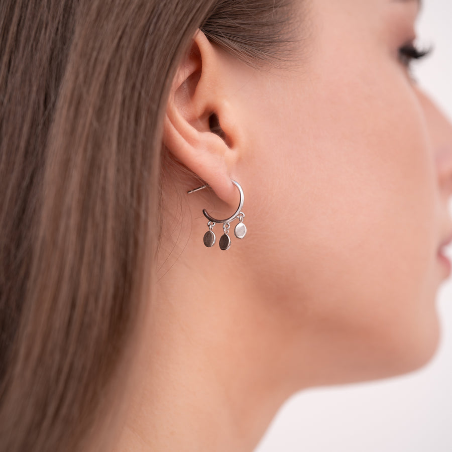 Sterling Silver Dangling Earrings