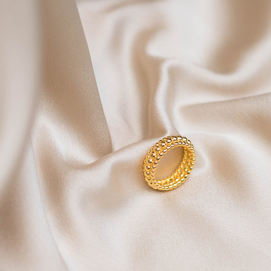 18K Gold Vermeil Bubble Ring