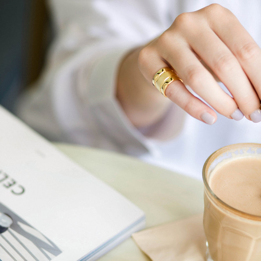 18K Gold Vermeil Pinky Finger Ring