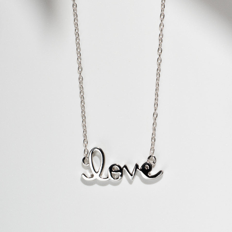 Sterling Silver Love Necklace