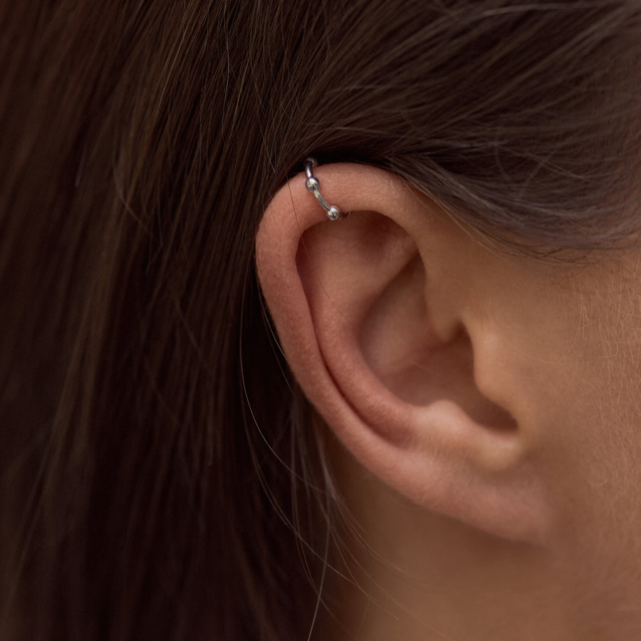 Sterling Silver Helix Cuff