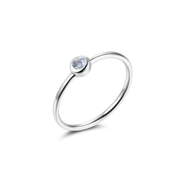 Pure silver store ring for women