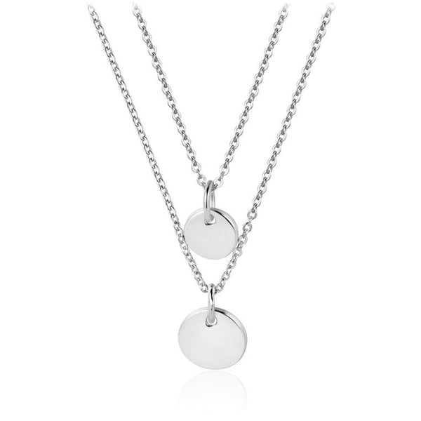 White sales silver necklace